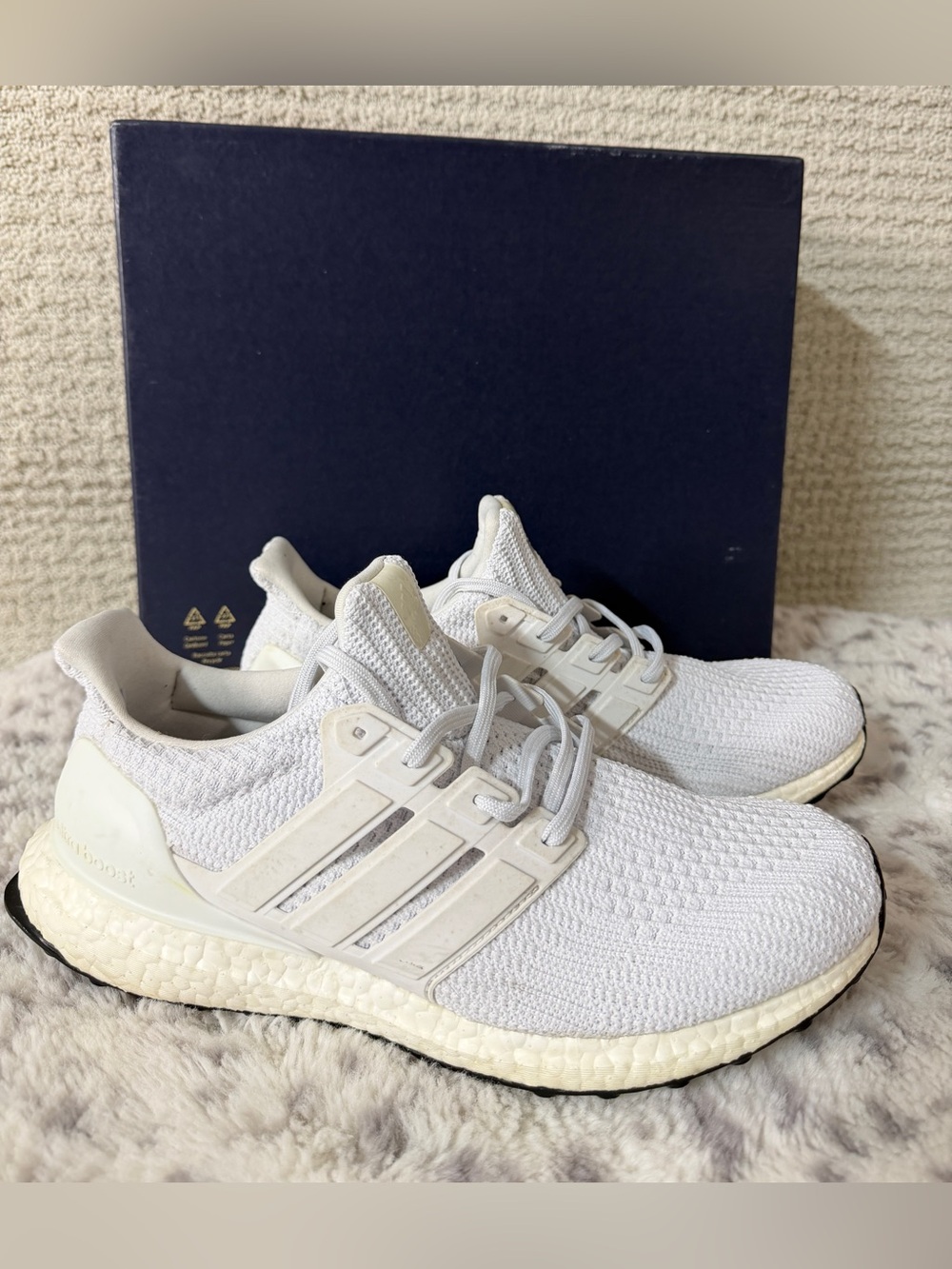 Adidas Ultraboost 4.0 DNA White Men's Size 10.5 Running Shoes FY9120